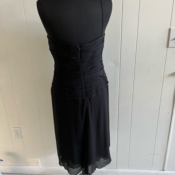 Anne Klein black 100% silk dress - Picture 7 of 11